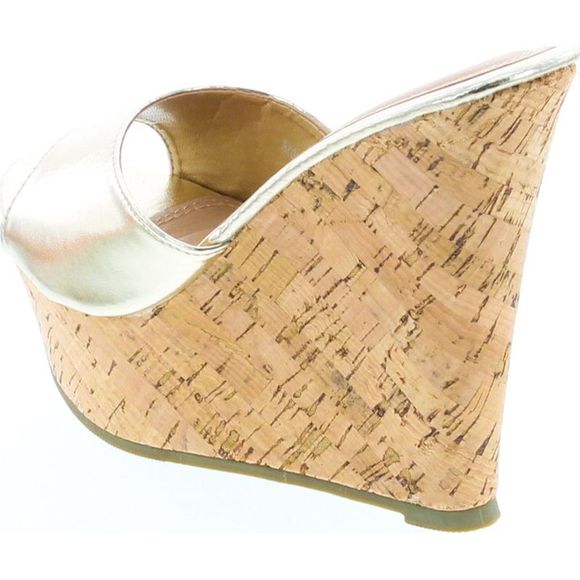 Fashion Focus Ardo-42 Gold Womens sandals 10 NEW - Picture 3 of 8